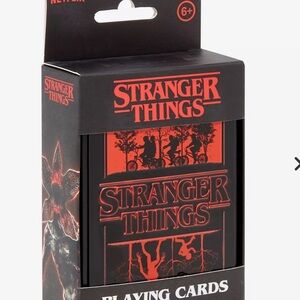 Stranger Things Tin / Red and Black Playing Cards